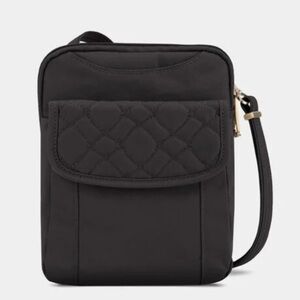 Travelon Anti-Theft Signature Quilted Slim Pouch Crossbody Purse